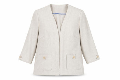 Womens UK Size 12 Eastex Regular Beige Suit Jacket