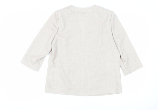 Eastex Women's Beige Suit Jacket Size 12 for Spring