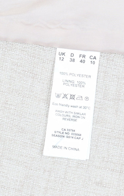 Eastex Women's Beige Suit Jacket Size 12 for Spring