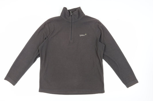 Mens UK Size S Gelert Black 1/2 Zip Sweatshirt