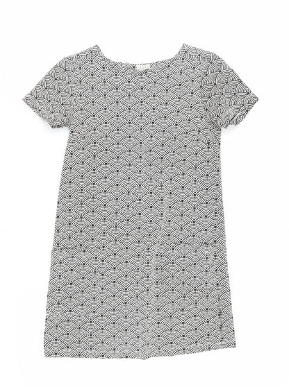 White Stuff Women's Black & White Geometric Shift Dress Size 8