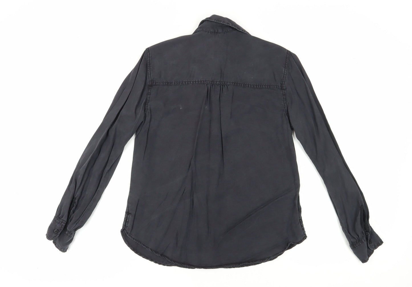 Abercrombie & Fitch Women's Black Button-Up Shirt, Size S