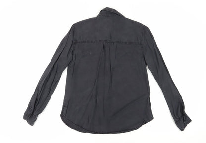 Abercrombie & Fitch Women's Black Button-Up Shirt, Size S