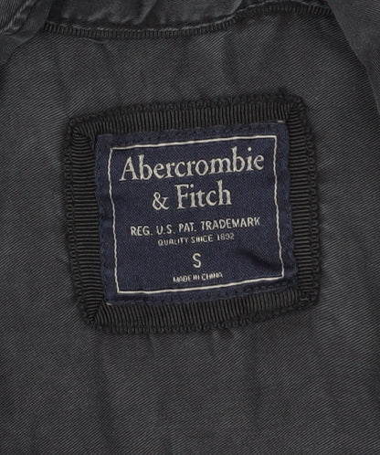 Abercrombie & Fitch Women's Black Button-Up Shirt, Size S