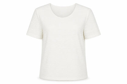 Womens UK Size 10 Eastex White Basic T-Shirt