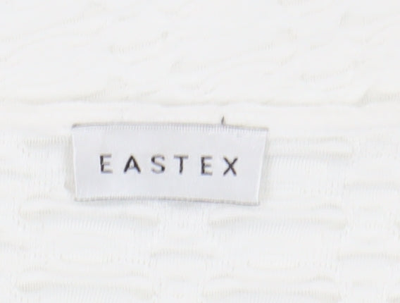 Womens UK Size 10 Eastex White Basic T-Shirt