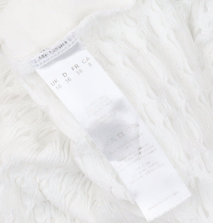 Womens UK Size 10 Eastex White Basic T-Shirt