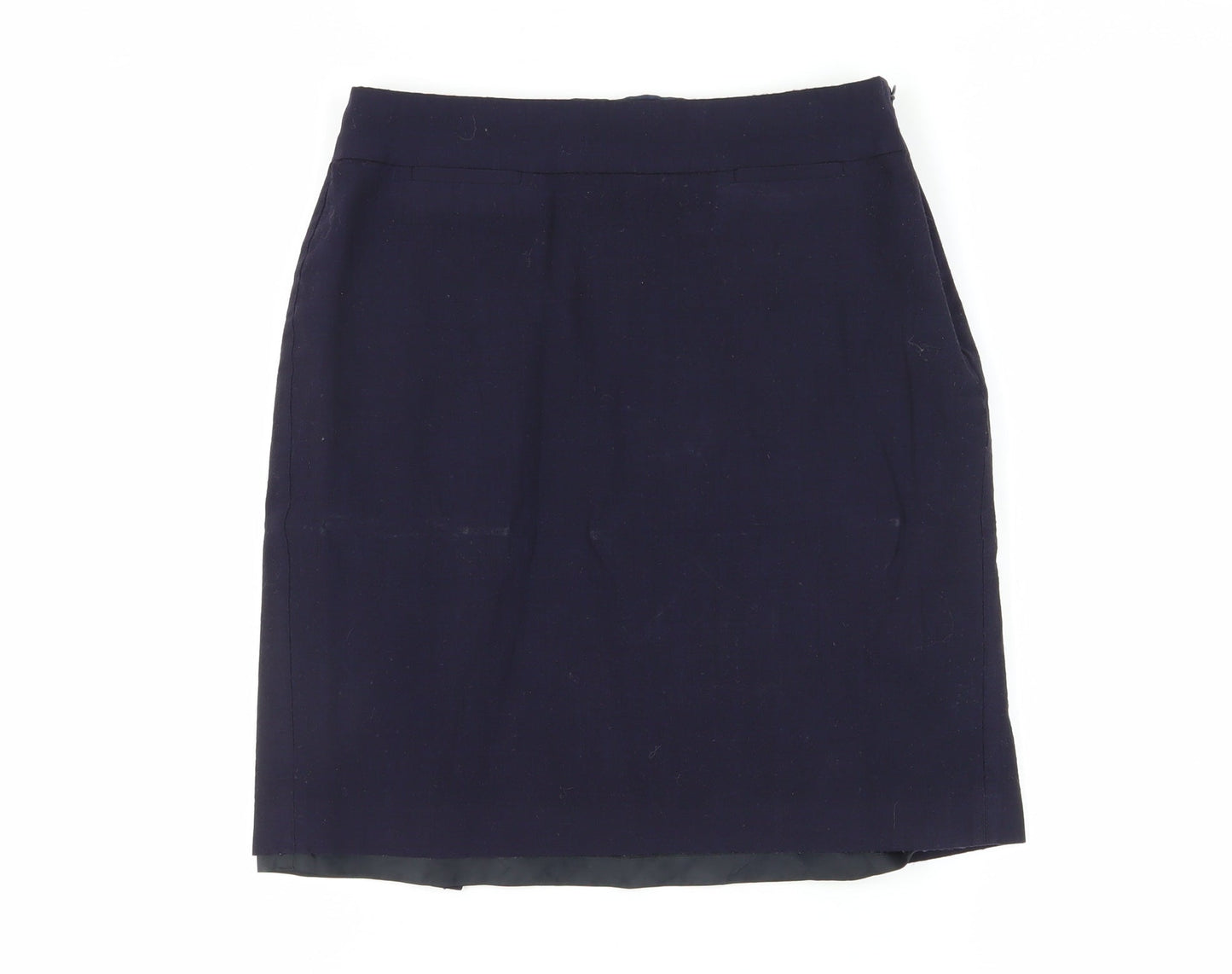 Banana Republic Women Blue Pencil Skirt Size 8 Petite
