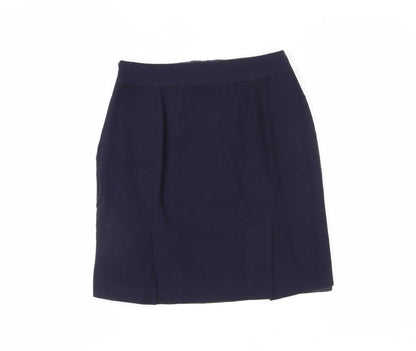 Banana Republic Women Blue Pencil Skirt Size 8 Petite