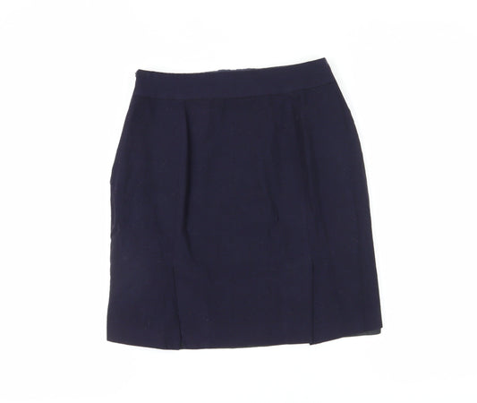 Banana Republic Women Blue Pencil Skirt Size 8 Petite