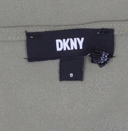 DKNY Women’s Green V-Neck Sleeveless Blouse