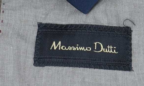Mens UK Size 48 Massimo Dutti Regular Brown Suit Jacket