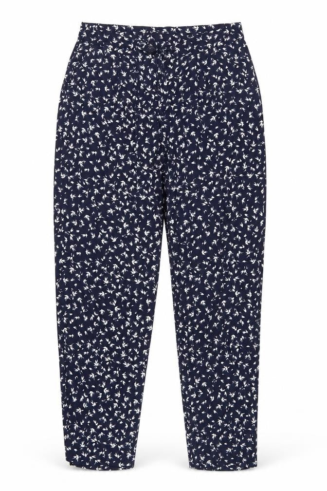 Womens UK Size 8 Jigsaw Regular Fit Cropped Blue Trousers