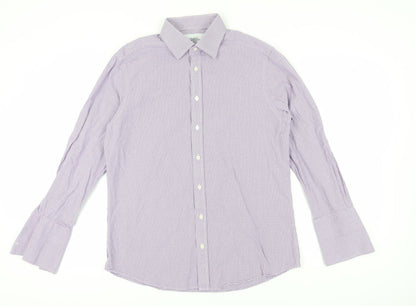 Mens UK Collar Size 42 Charles Tyrwhitt Smart Purple  Dress Shirt