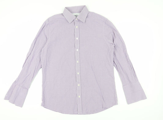 Mens UK Collar Size 42 Charles Tyrwhitt Smart Purple  Dress Shirt