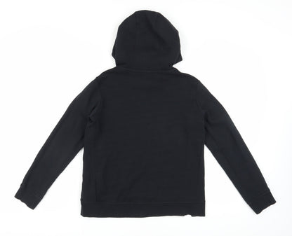 Nike Girls Black Graphic Print Hoodie XL