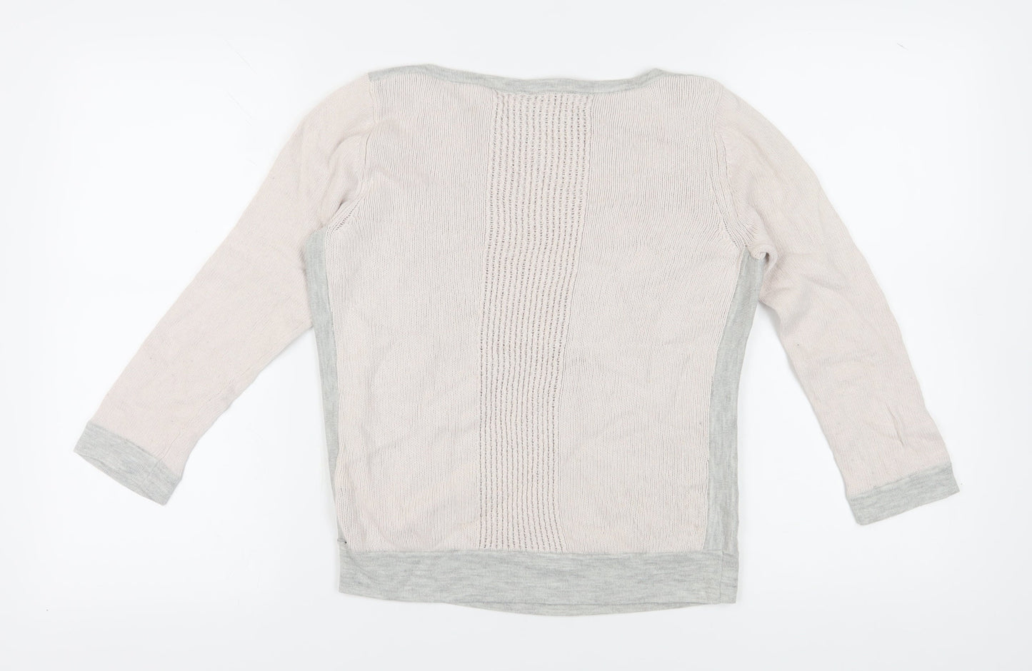 Jasper Conran Women's Ivory Boat Neck Jumper Size 10