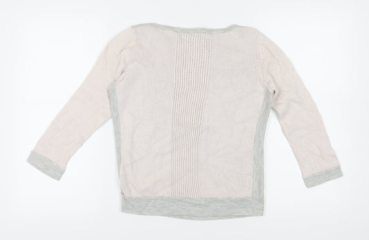 Jasper Conran Women's Ivory Boat Neck Jumper Size 10