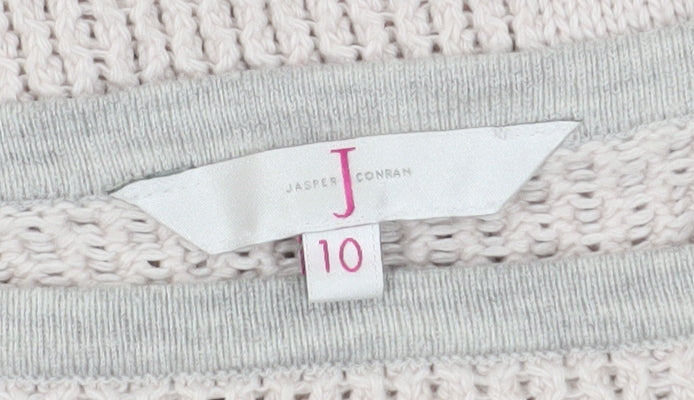 Jasper Conran Women's Ivory Boat Neck Jumper Size 10