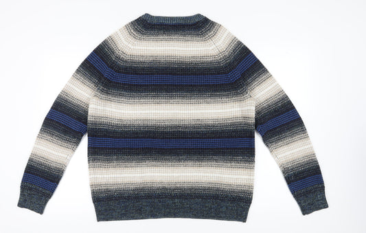 Mantaray Men's XL Multicoloured Striped Pullover Jumper