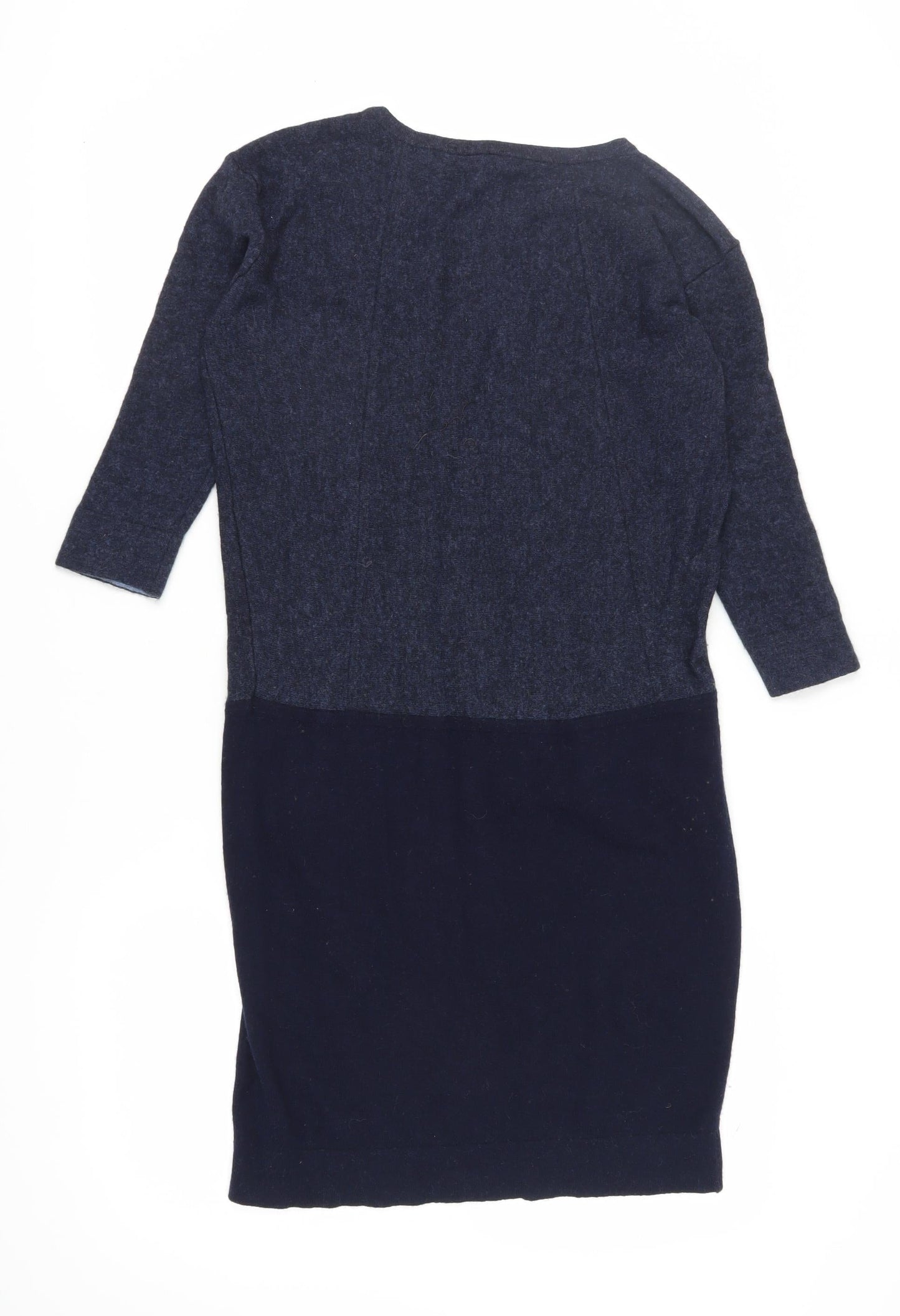 No Label Women's Blue Knit Shift Dress Size 14