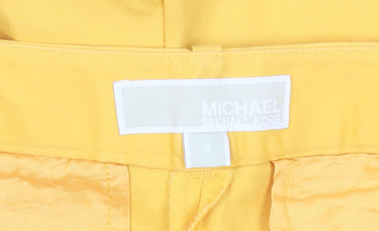 Michael Kors Women's Yellow Chino Shorts Size 4