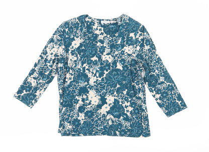 Womens UK Size 10 Eastex Multicoloured Basic Blouse
