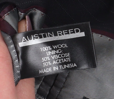 Austin Reed Men's Black Blazer, Size 44R, Wool, Classic Fit