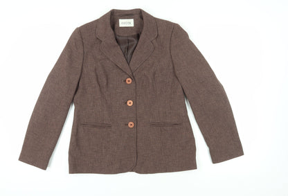 Eastex Women's Brown Suit Jacket, Size 10, Lined, Excellent
