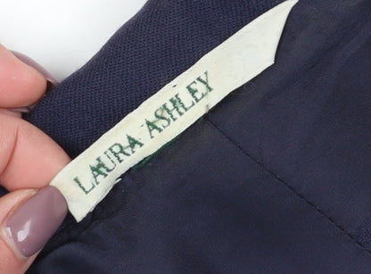 Laura Ashley Women's Blue Wool Suit Jacket Size 10 Vintage