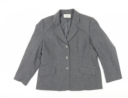Eastex Women's Grey Blazer, Size 12, Wool Business/F