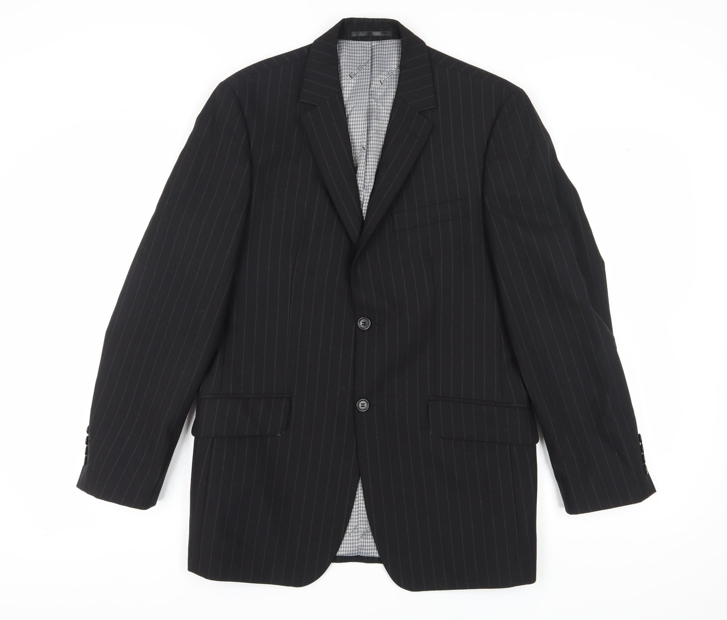 Mens UK Size 38 Ben Sherman Regular Black Suit Jacket