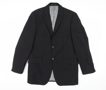 Mens UK Size 38 Ben Sherman Regular Black Suit Jacket