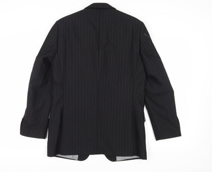 Mens UK Size 38 Ben Sherman Regular Black Suit Jacket
