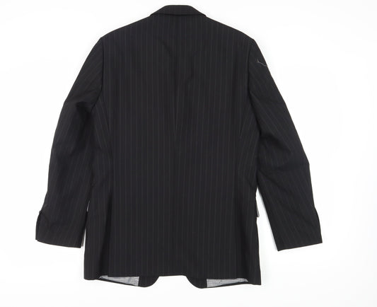 Mens UK Size 38 Ben Sherman Regular Black Suit Jacket