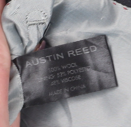 Austin Reed Men's Black Blazer 42R Wool Single-Breasted