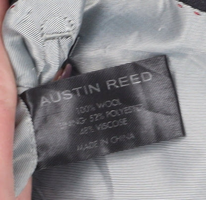 Austin Reed Men's Black Blazer 42R Wool Single-Breasted