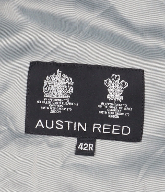 Austin Reed Men's Black Blazer 42R Wool Single-Breasted