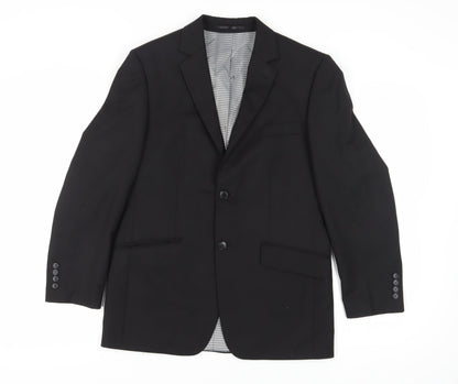 Mens UK Size 38 Ben Sherman Regular Black Suit Jacket