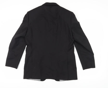 Mens UK Size 38 Ben Sherman Regular Black Suit Jacket