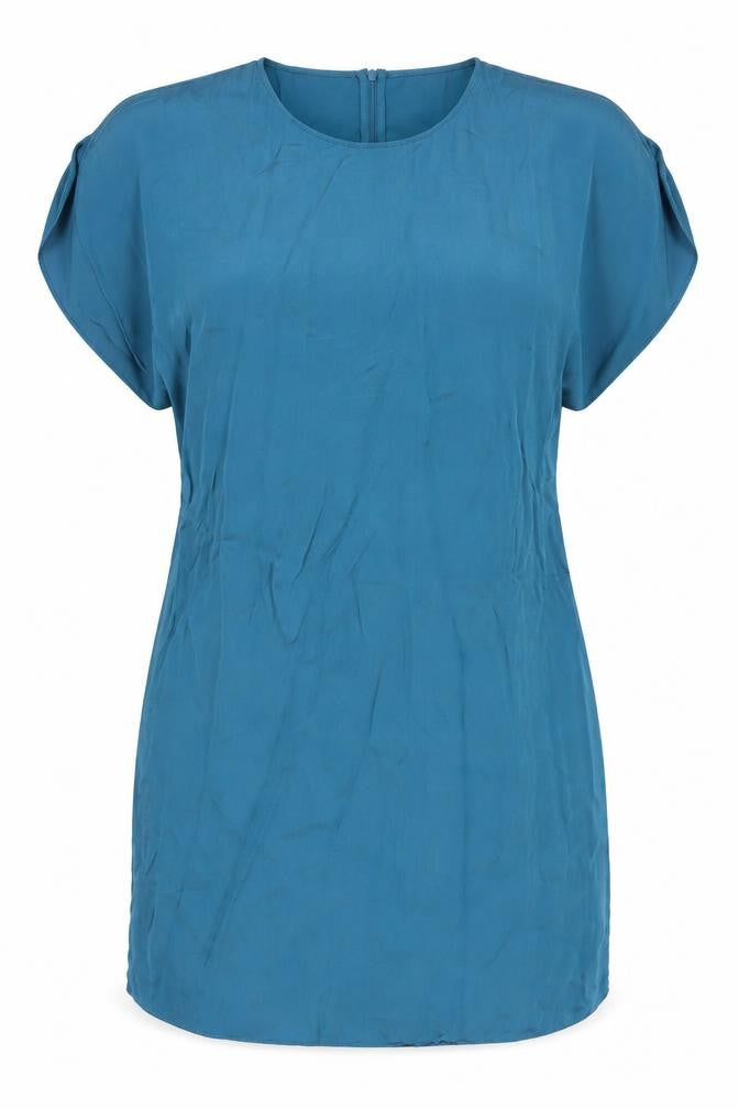 Jaeger Women's Blue Shift Dress, Size 18, Summer Style