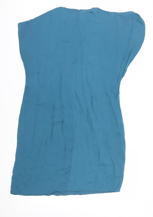 Jaeger Women's Blue Shift Dress, Size 18, Summer Style
