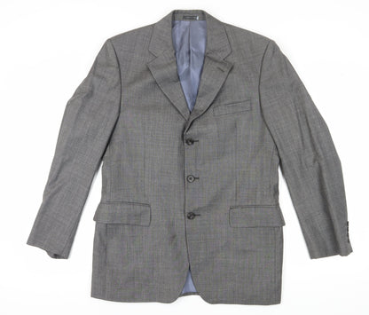 Austin Reed Men's Grey Wool Suit Jacket 40 Regular