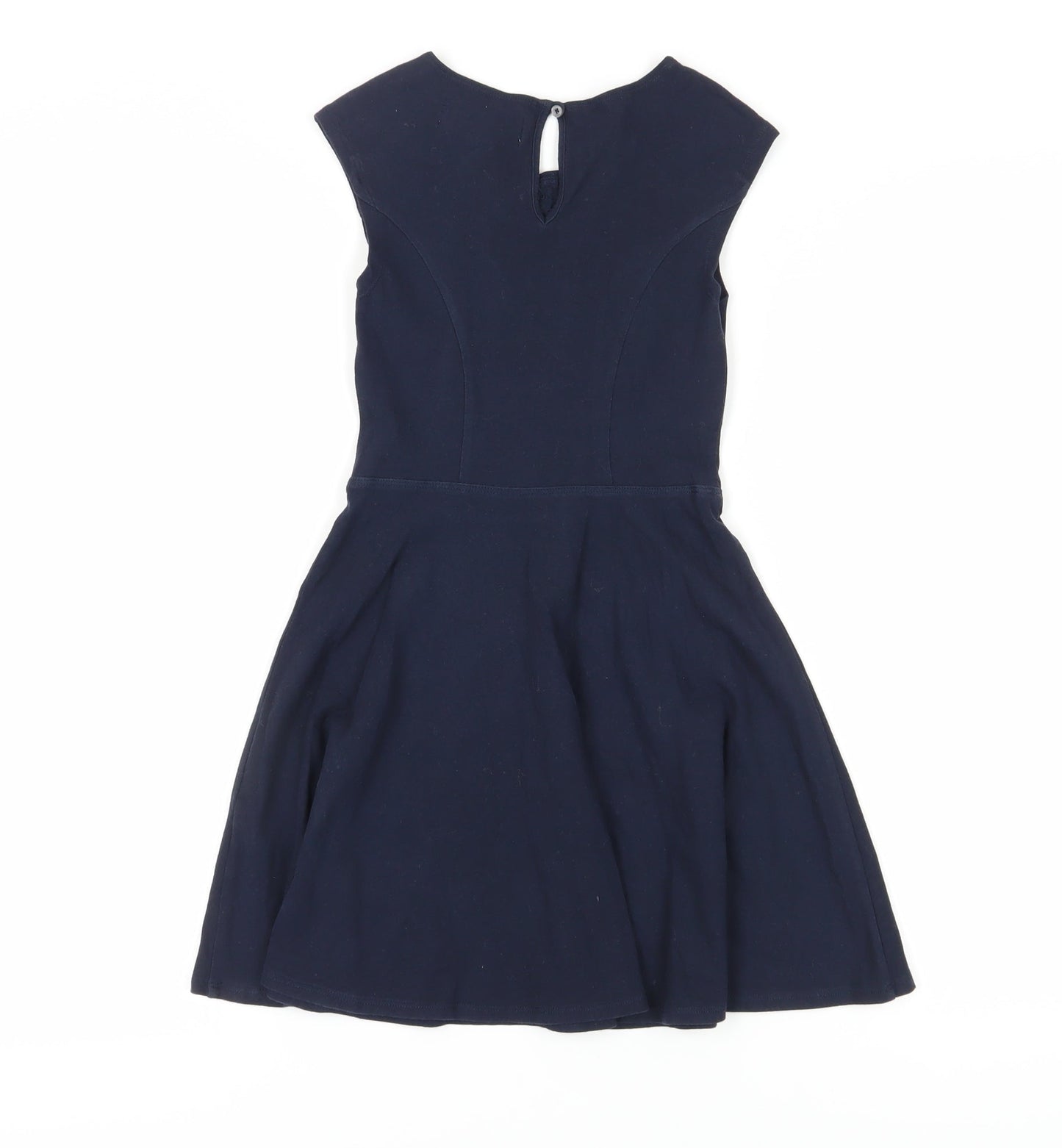 Abercrombie Kids Girls Blue Fit & Flare Dress Medium