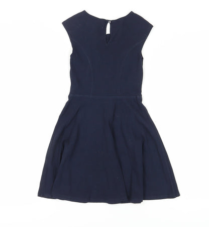 Abercrombie Kids Girls Blue Fit & Flare Dress Medium