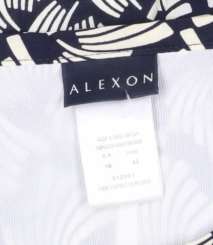 Alexon Women's Multicoloured Pleated Skirt Size 16