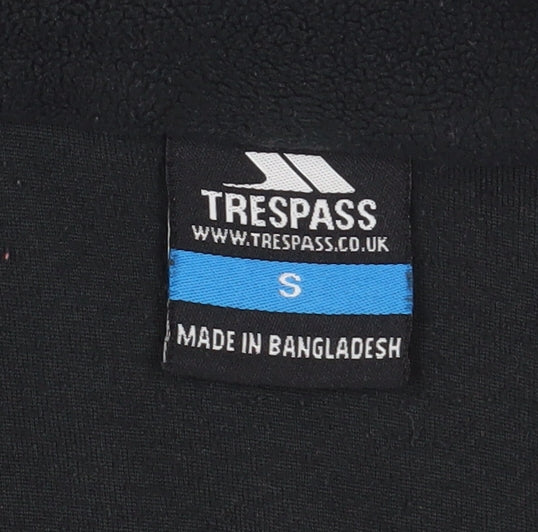 Trespass Men's Black Pullover Sweatshirt S 1/4 Zip