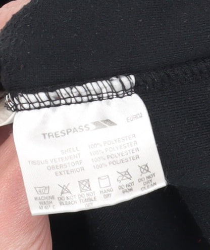 Trespass Men's Black Pullover Sweatshirt S 1/4 Zip