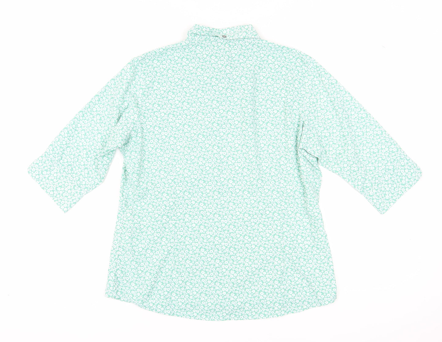 Womens UK Size 12 Regatta Green  Button-Up