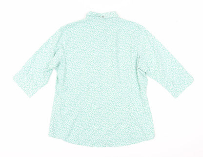 Womens UK Size 12 Regatta Green  Button-Up